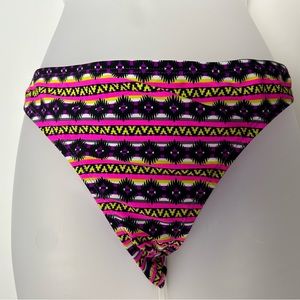 Converse One Star Multicolor‎ Stripe Bikini Bottoms NWT Large